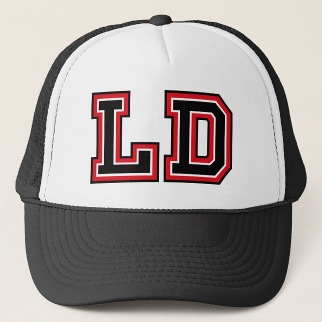 Casquette Chapeau de camion monogramme "LD" (Devant)