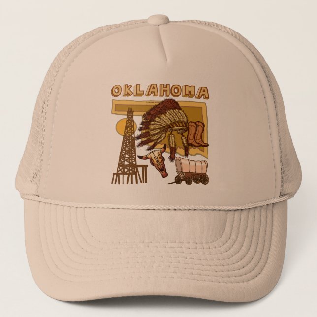 Casquette Chapeau de camion Oklahoma (Devant)