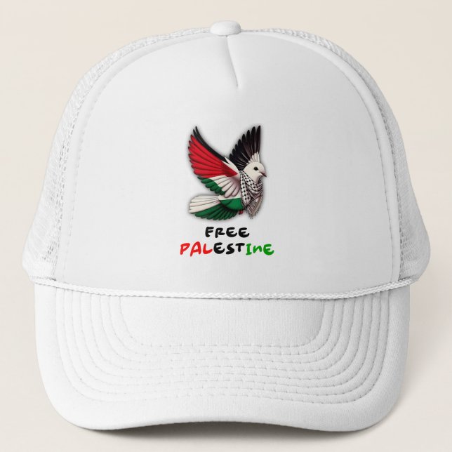 Casquette Chapeau de camion Palestine libre (Devant)