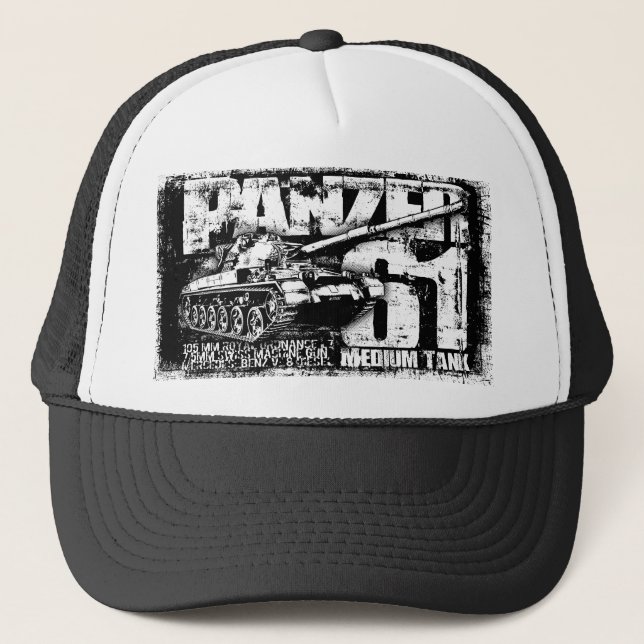 Casquette Chapeau de camion Panzer 61 (Devant)
