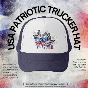Casquette Chapeau de camion patriotique USA