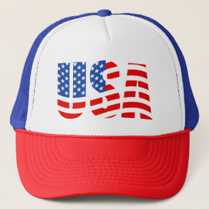 Casquette Chapeau de camion patriotique USA
