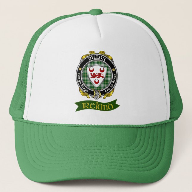 Casquette Chapeau de camion personnalisé Dillon Irish Shield (Devant)