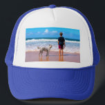 Casquette Chapeau de camion photo personnalisé avec votre co<br><div class="desc">Casquettes photo personnalisés - Votre propre design - Cadeau personnalisé famille / amis ou Casquettes personnels - Ajouter votre photo / texte - Redimensionner et déplacer ou ajouter des éléments / du texte avec outil de personnalisation ! Choisissez / ajoutez votre police / couleur de texte préférée ! Vous pouvez...</div>