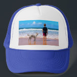 Casquette Chapeau de camion photo personnalisé avec votre co<br><div class="desc">Casquettes photo personnalisés - Votre propre design - Cadeau personnalisé famille / amis ou Casquettes personnels - Ajouter votre photo / texte - Redimensionner et déplacer ou ajouter des éléments / du texte avec outil de personnalisation ! Choisissez / ajoutez votre police / couleur de texte préférée ! Vous pouvez...</div>