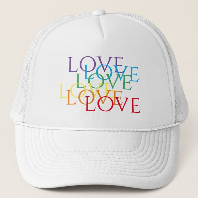 Casquette Chapeau de camion RAINBOVE LOVE (Devant)