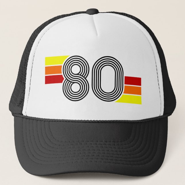 Casquette Chapeau de camion rétro des années 1980 (Devant)