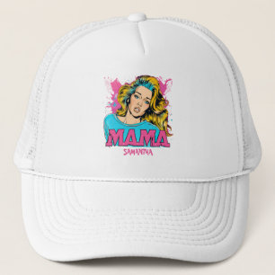 Casquette Chapeau de camion Retro Mama Pop Art personnalisé