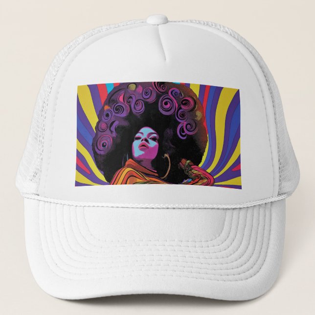 Casquette Chapeau de camion rétro super (Devant)