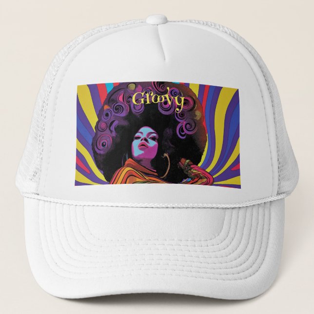 Casquette Chapeau de camion rétro super (Devant)