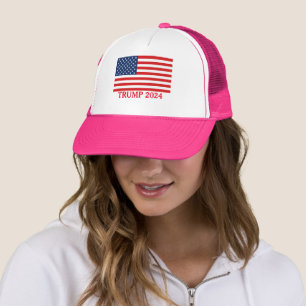 Casquette Chapeau de camion rose pour dames TRUMP 2024