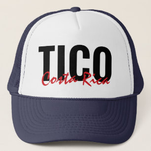 Casquette Chapeau de camion rose Tico Costa Rica