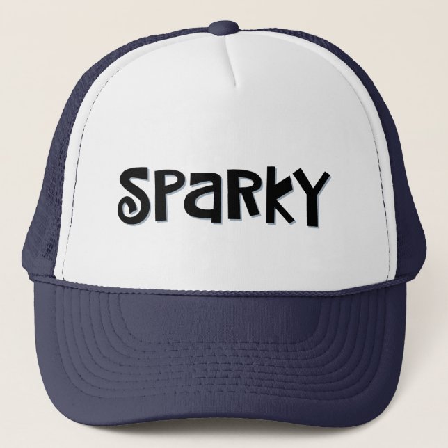 Casquette Chapeau de camion "SPARKY" amusant (Devant)