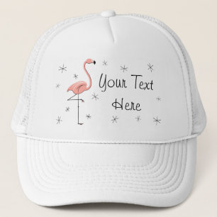 Casquette Chapeau de camion "Texte" Flamant rose Stars