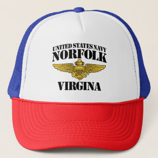 Casquette Chapeau de camion USN Norfolk Virgina