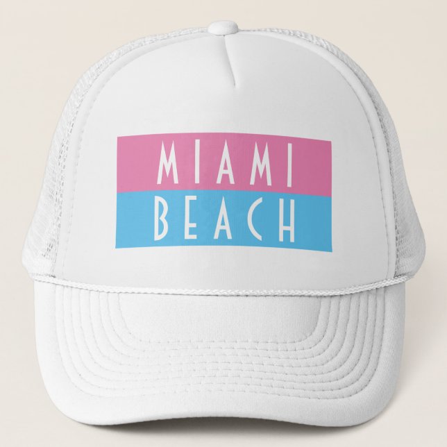 Casquette Chapeau de camion vice Miami Beach (Devant)