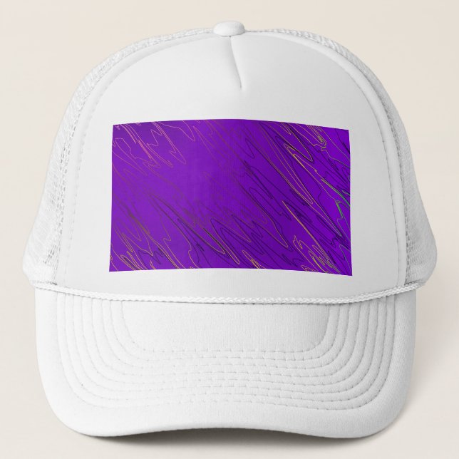 Casquette Chapeau de camion violet marbré (Devant)