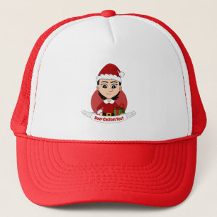 Casquette chapeau de camionnette de bande dessinée de Noël