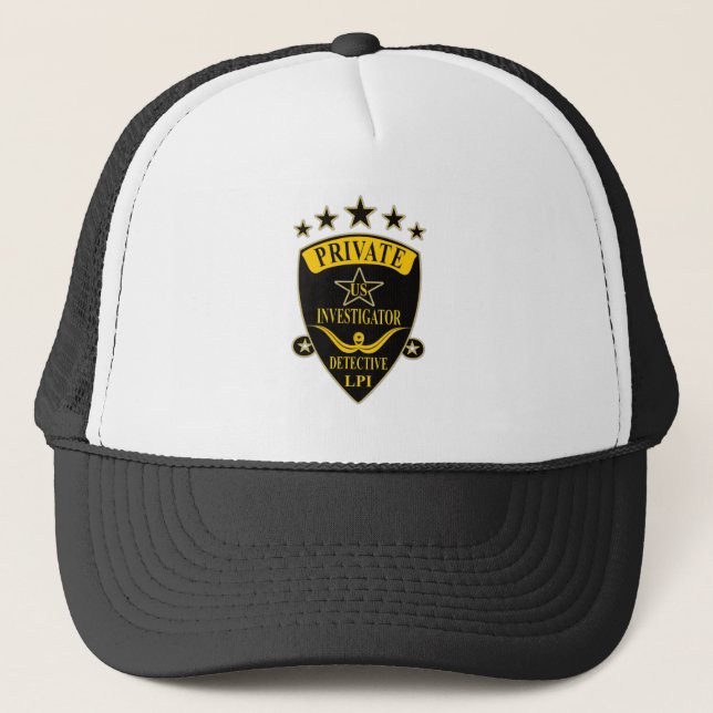 Casquette Chapeau de camionnette de chercheur privé (Devant)