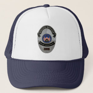 Casquette Chapeau de camionnette de l'agent de police