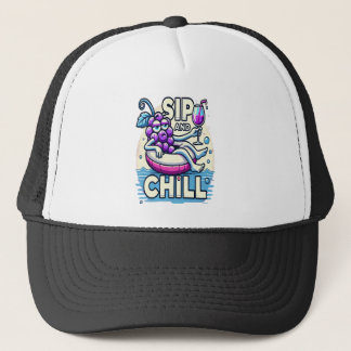Casquette Chapeau De Camionnette De Sip Et Chill