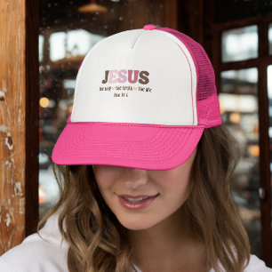 Casquette Chapeau de camionnette féminine de la foi chrétien