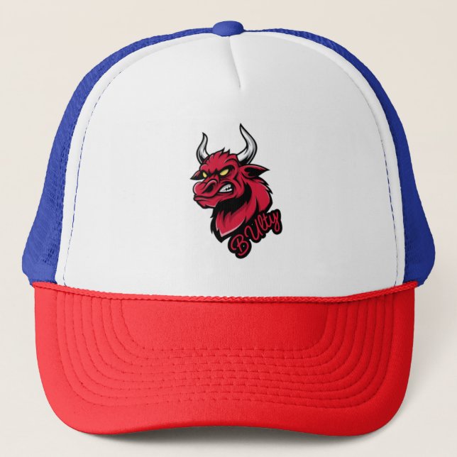Casquette Chapeau de camionnette Gras Red Bull "Bully" - Rou (Devant)