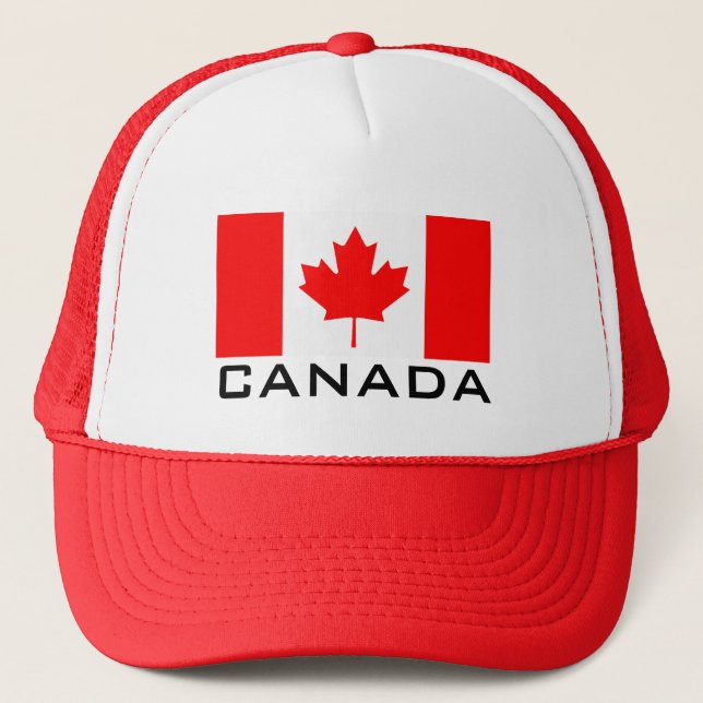 Casquette Chapeau de camionnette rouge de la fête du Canada  (Devant)