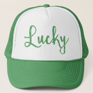 Casquette Chapeau de camionnette vert chanceux