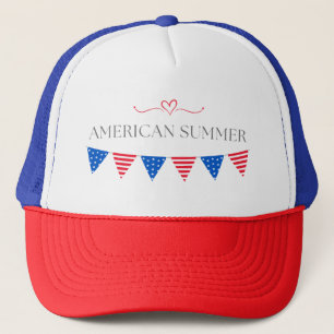 Casquette Chapeau de camionneur américain d'été