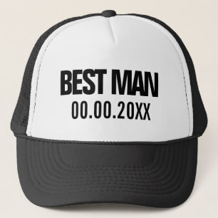 Casquette Chapeau de camionneur Best Man pour la fête de mar
