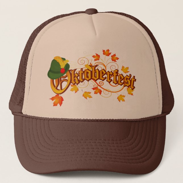 Casquette chapeau de camionneur de Deutschland et Oktoberfes (Devant)