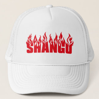 Casquette Chapeau de camionneur de Shango, tout blanc