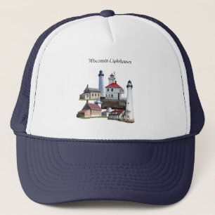 Casquette Chapeau de camionneur du phare du Wisconsin