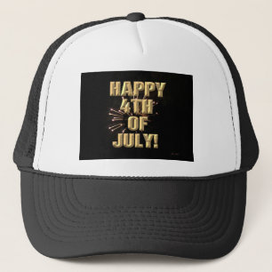 Casquette chapeau de camionneur Fireworks 5 4 juillet