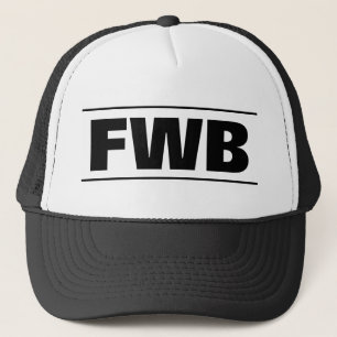 Casquette chapeau de camionneur FWB   Signifie Amis avec ava