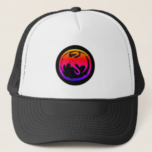 Casquette Chapeau de camionneur noir Neon Dragon