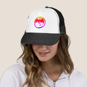 Casquette Chapeau de camionneur noir Neon Dragon