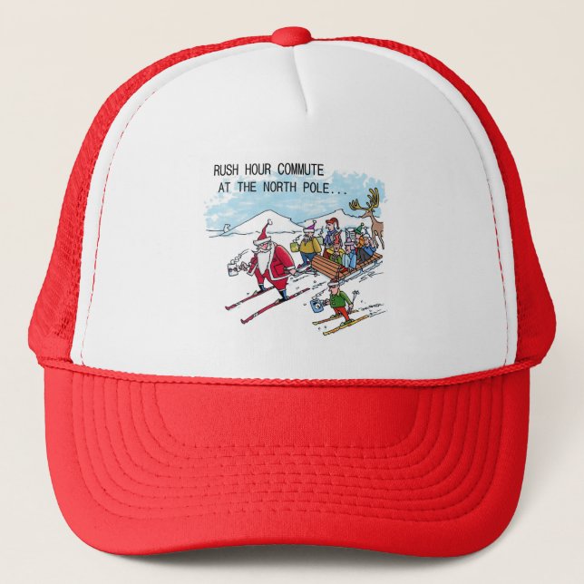 Casquette Chapeau de camionneur North Pole Rush Hour (Devant)