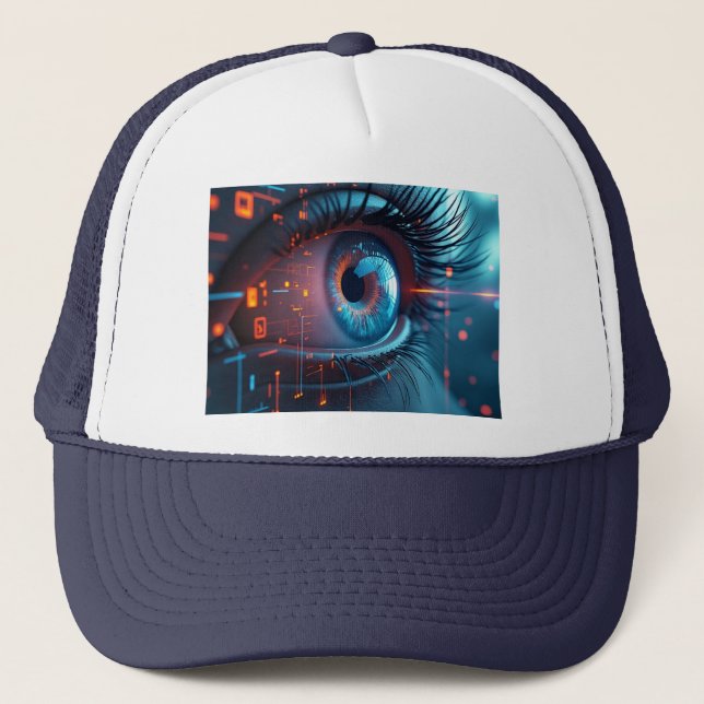 Casquette Chapeau de camionneur Quantum Eye (Devant)