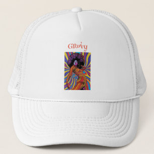 Casquette Chapeau de camionneur rétro groovy