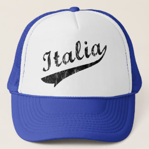 Casquette Chapeau de camionneur rétro logo baseball Italia