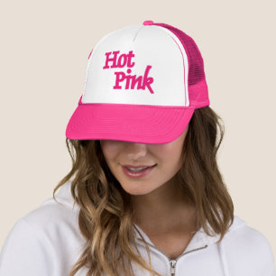 Casquette Chapeau de camionneur rose mot chaud