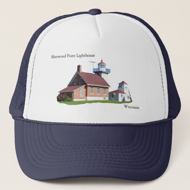 Casquette Chapeau de camionneur Sherwood Point Lighthouse (Devant)