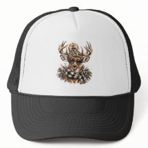 Chapeau de cerf léopard cool pour la joie de Noël