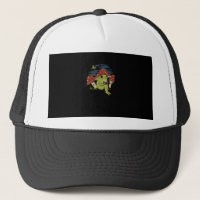 Chapeau de champignon de grenouille lisant un livr