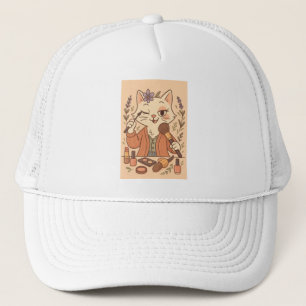 Casquette Chapeau de chat de maquillage drôle - Joli capucho