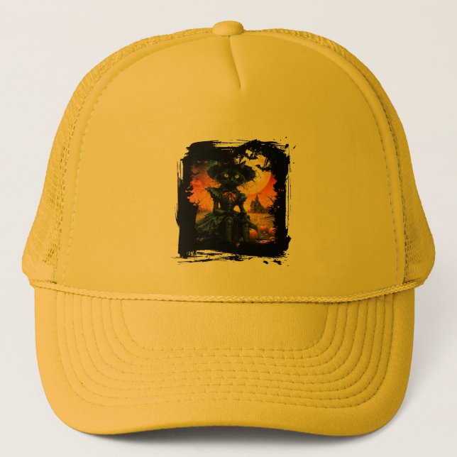 Casquette Chapeau de chat noir (Devant)