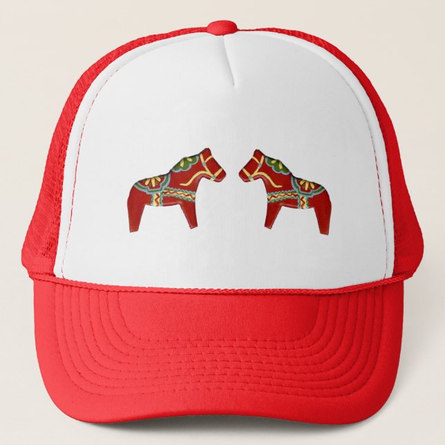 Casquette Chapeau de cheval Dala rouge (Devant)