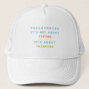 Casquette Chapeau de citation de réflexion sur la programmat